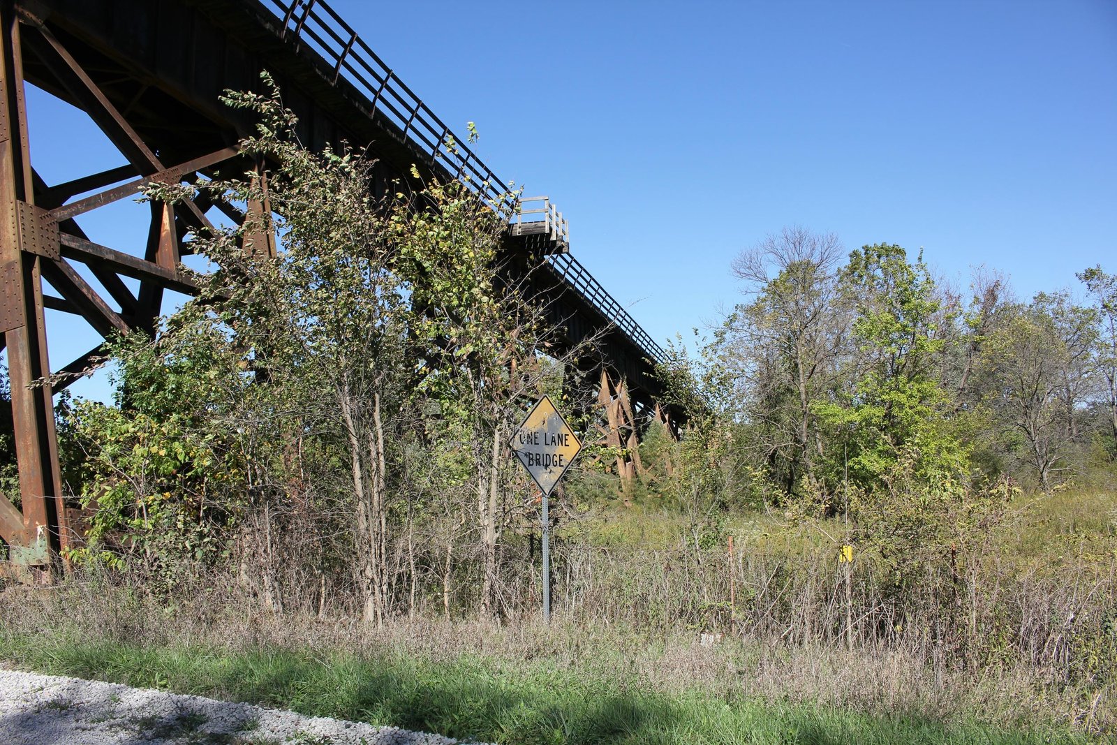 Looking east